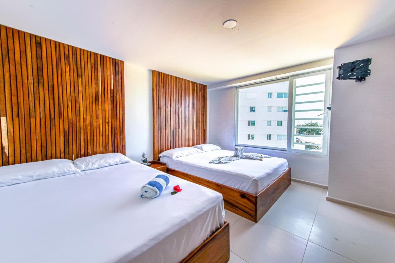 Beachfront Luxury Apartments Cancún Eksteriør billede
